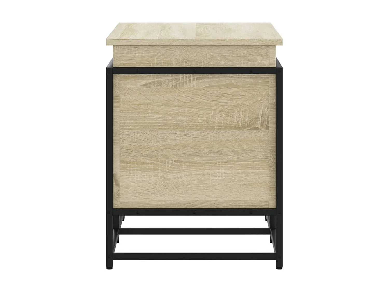 Boîte de rangement avec couvercle chêne sonoma bois ingénierie