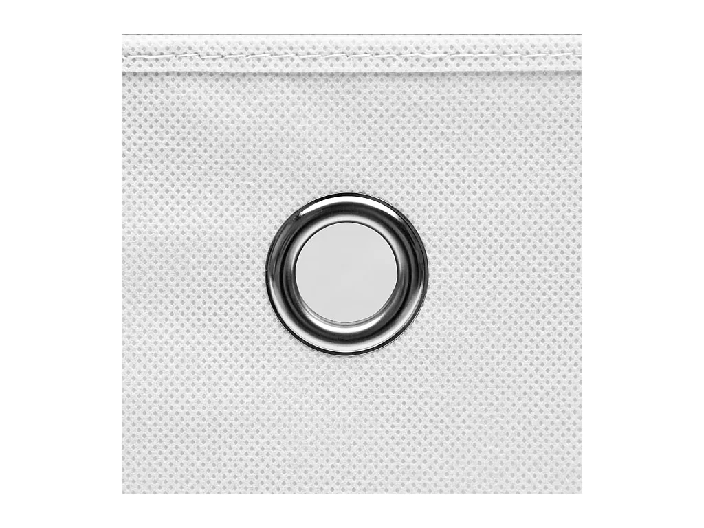 Cajas de almacenaje con tapa 10 uds 28x28x28 cm Blanco