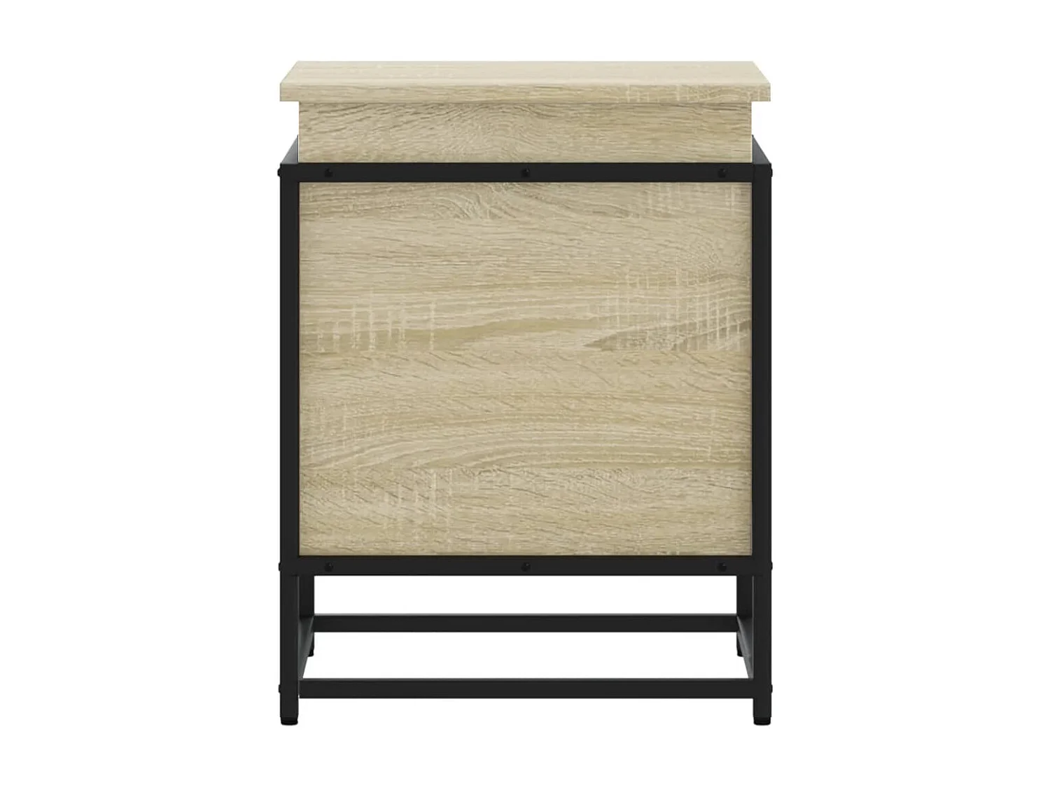 Boîte de rangement avec couvercle chêne sonoma bois ingénierie