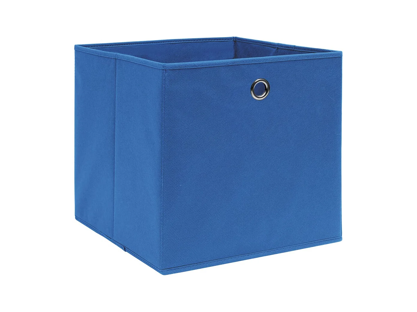 Cajas de almacenaje 4 uds Azul 32x32x32 cm Tela