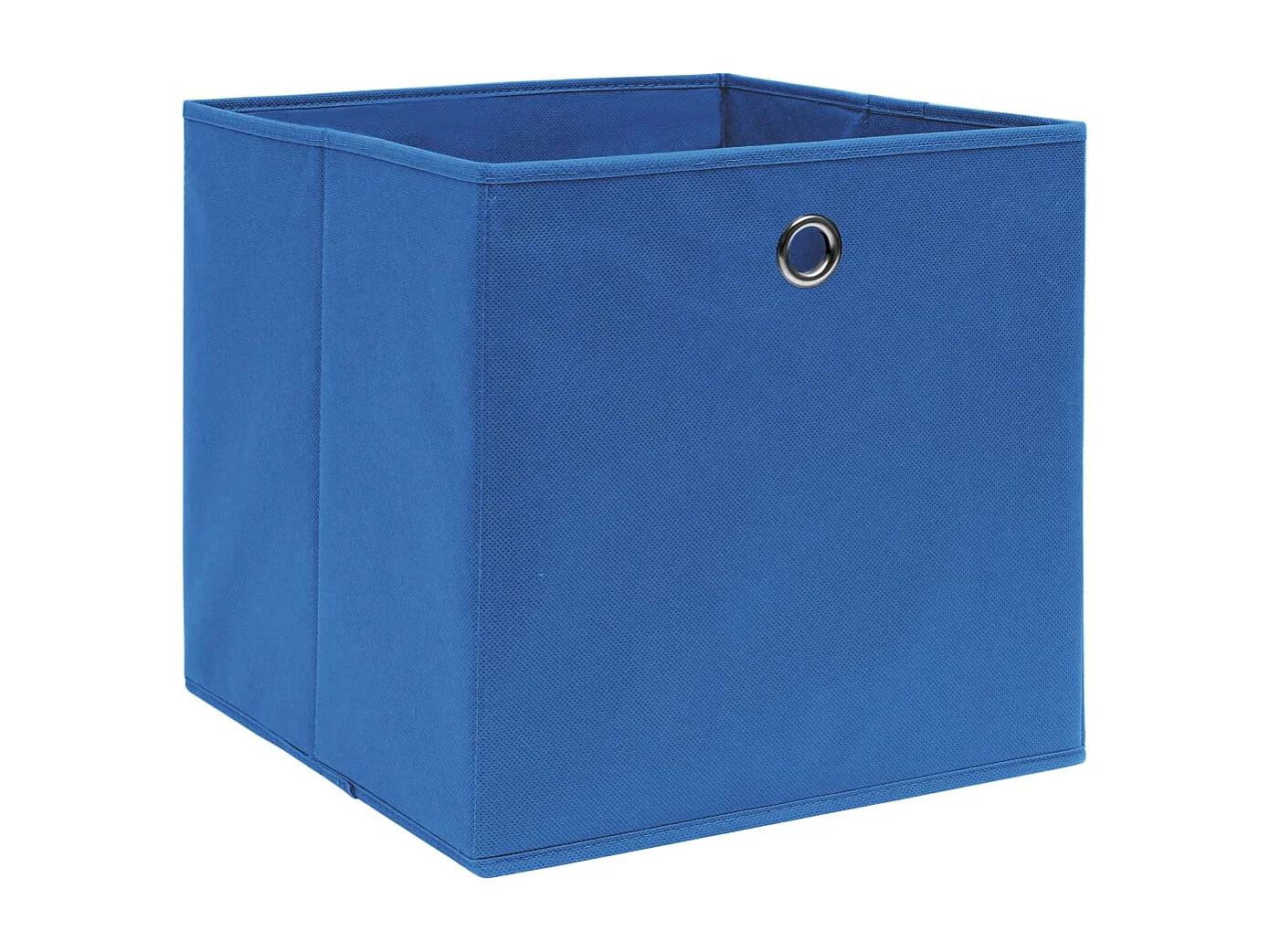 Boîtes de rangement 4 pcs Bleu 32x32x32 cm Tissu