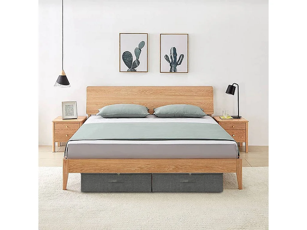 Boîte de rangement Tissu 70x40x18 cm Anthracite