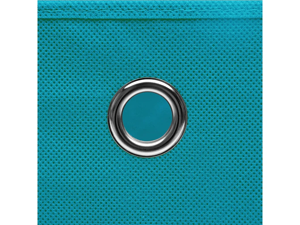 Boîtes de rangement 4 pcs Bleu azuré 32x32x32 cm Tissu