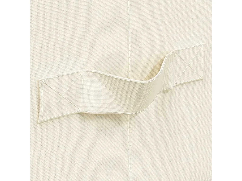 Boîtes de rangement 2 pcs Tissu 50x30x25 cm Crème