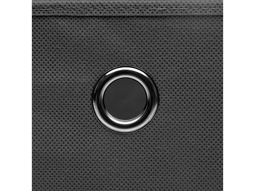 Boîtes de rangement avec couvercles 10 pcs 28x28x28 cm Gris