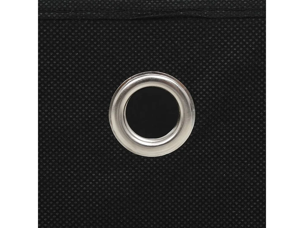 Scatole portaoggetti 4 pezzi Tessuto non tessuto 28x28x28 cm Nero