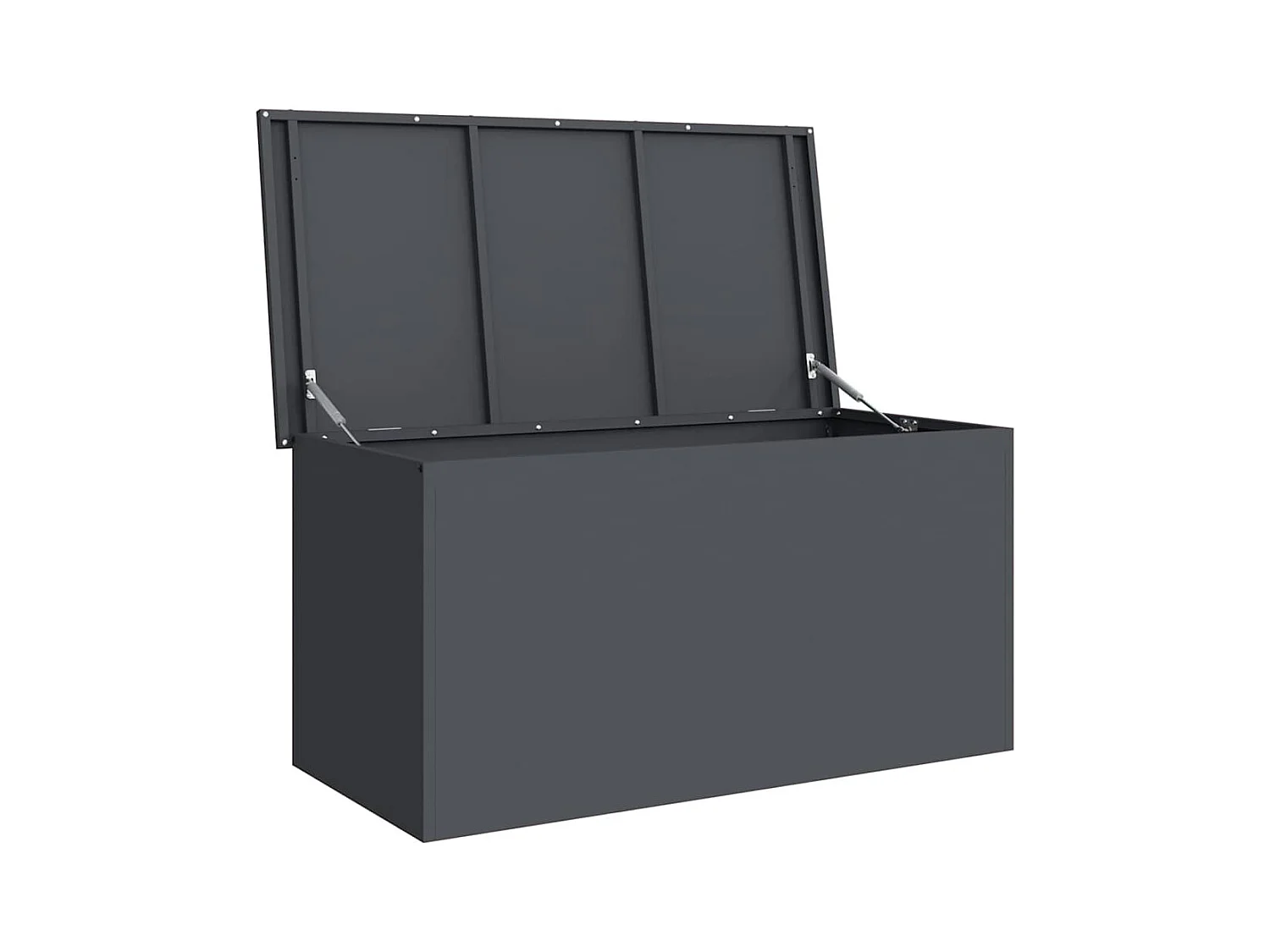 Boîte de Rangement Extérieure Anthracite 100 x 50.5 x 50 cm