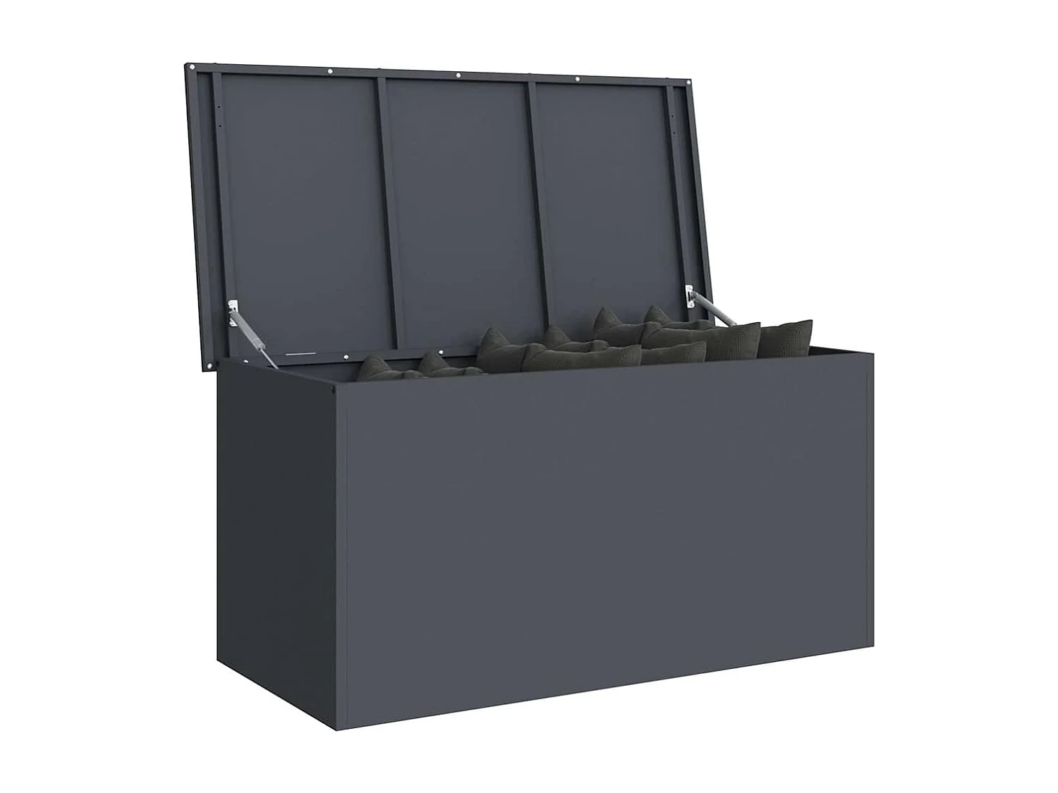 Boîte de Rangement Extérieure Anthracite 100 x 50.5 x 50 cm