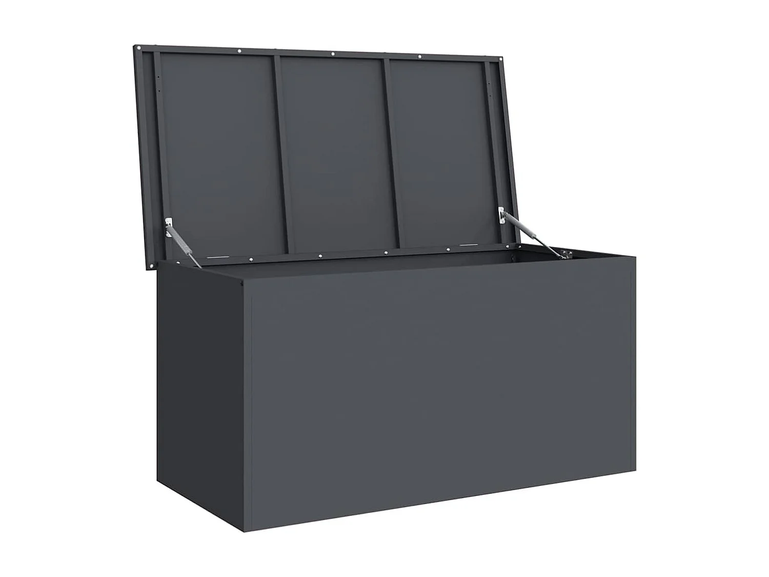 Boîte de Rangement Extérieure Anthracite 100 x 50.5 x 50 cm