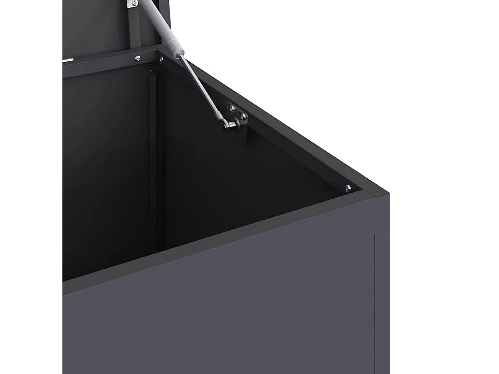 Boîte de Rangement Extérieure Anthracite 100 x 50.5 x 50 cm