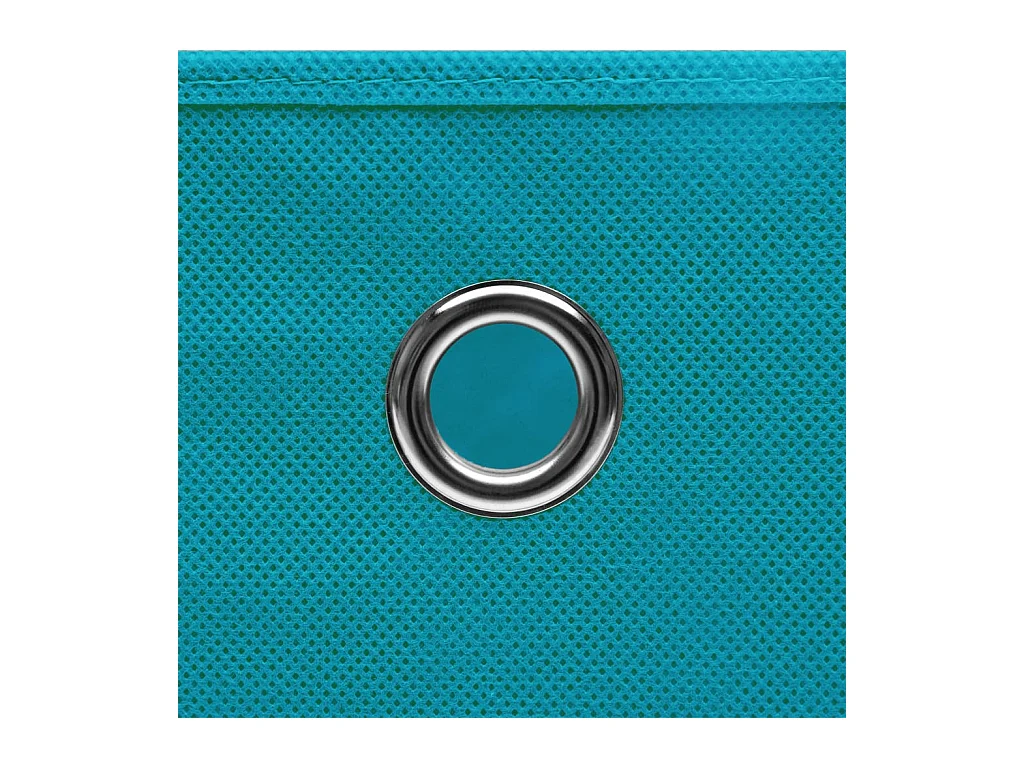 Cajas de almacenamiento con tapa, 10 unidades, 28 x 28 x 28 cm, color azul celeste