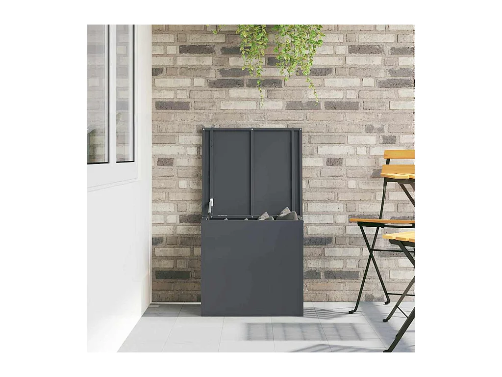 Boîte de Rangement Extérieure Anthracite 55 x 50.5 x 50 cm