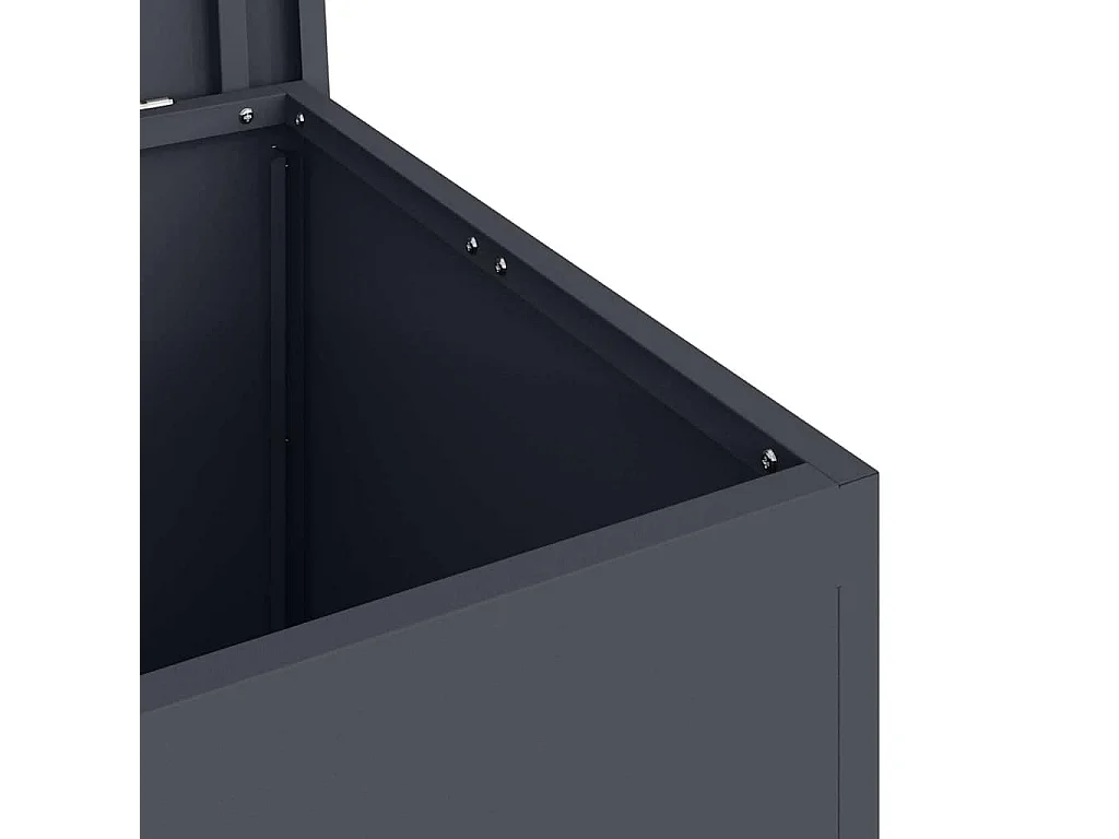 Boîte de Rangement Extérieure Anthracite 55 x 50.5 x 50 cm