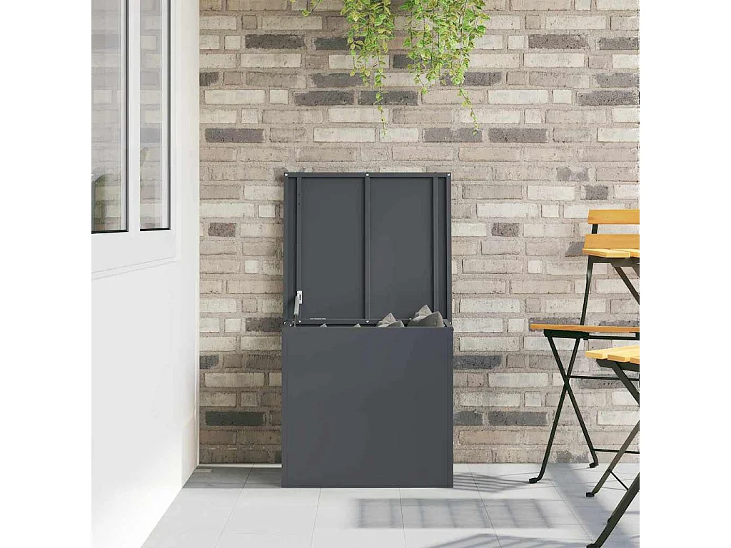 Boîte de Rangement Extérieure Anthracite 55 x 50.5 x 50 cm