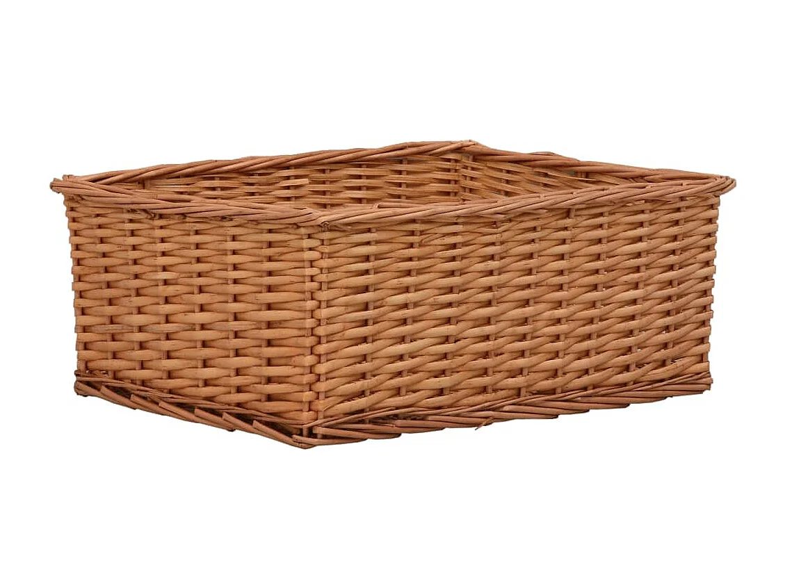 Ensemble de paniers gigognes 4 pcs Marron Saule