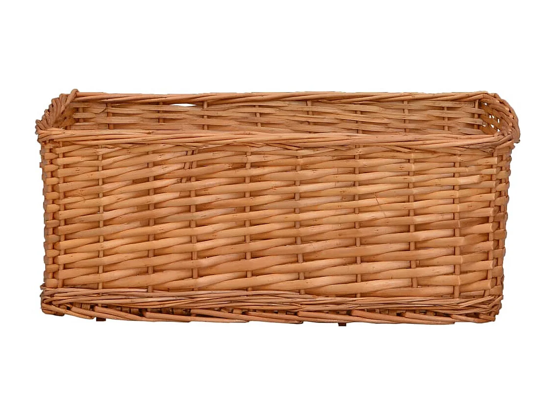 Ensemble de paniers gigognes 4 pcs Marron Saule