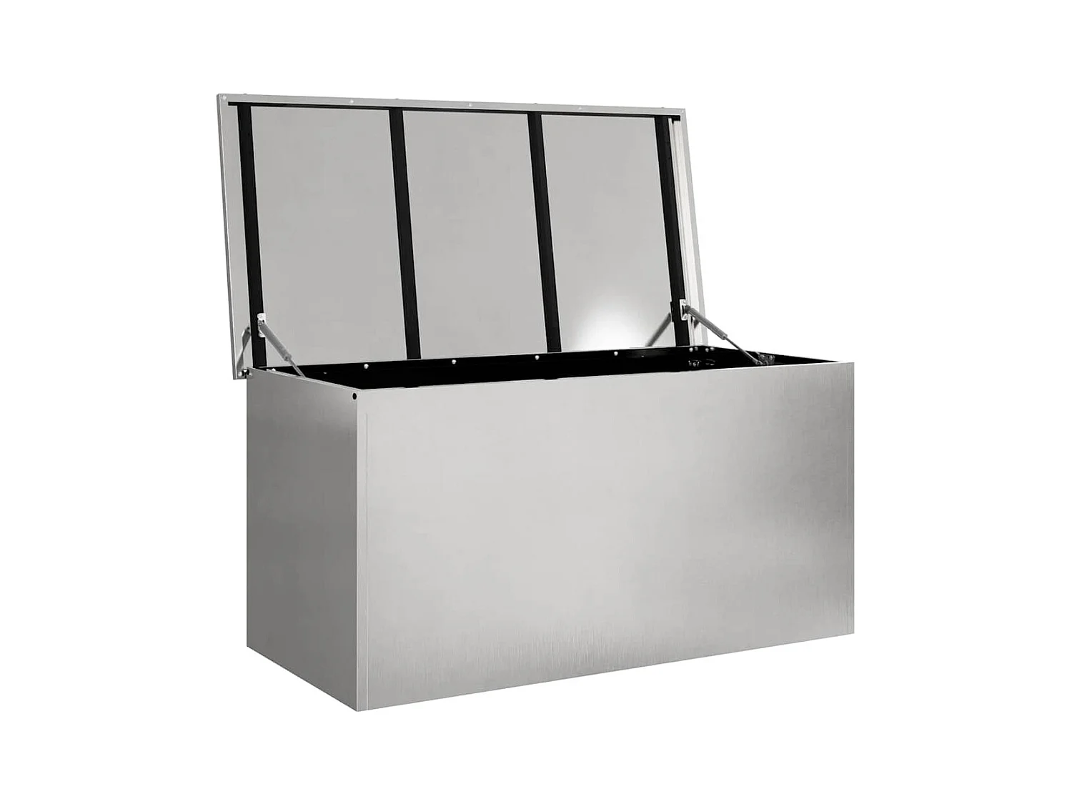 Boîte de Rangement Extérieure Argent 100 x 50.5 x 50 cm