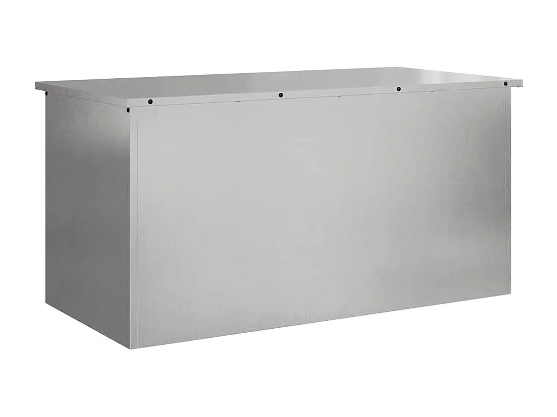Boîte de Rangement Extérieure Argent 100 x 50.5 x 50 cm