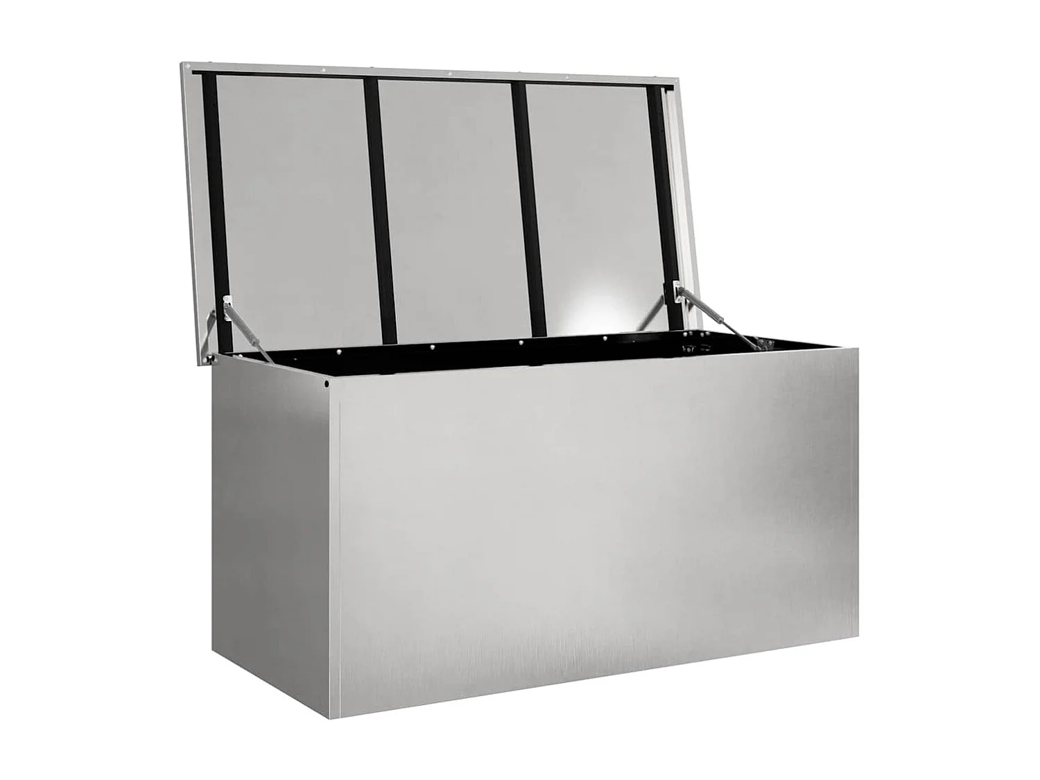 Boîte de Rangement Extérieure Argent 100 x 50.5 x 50 cm