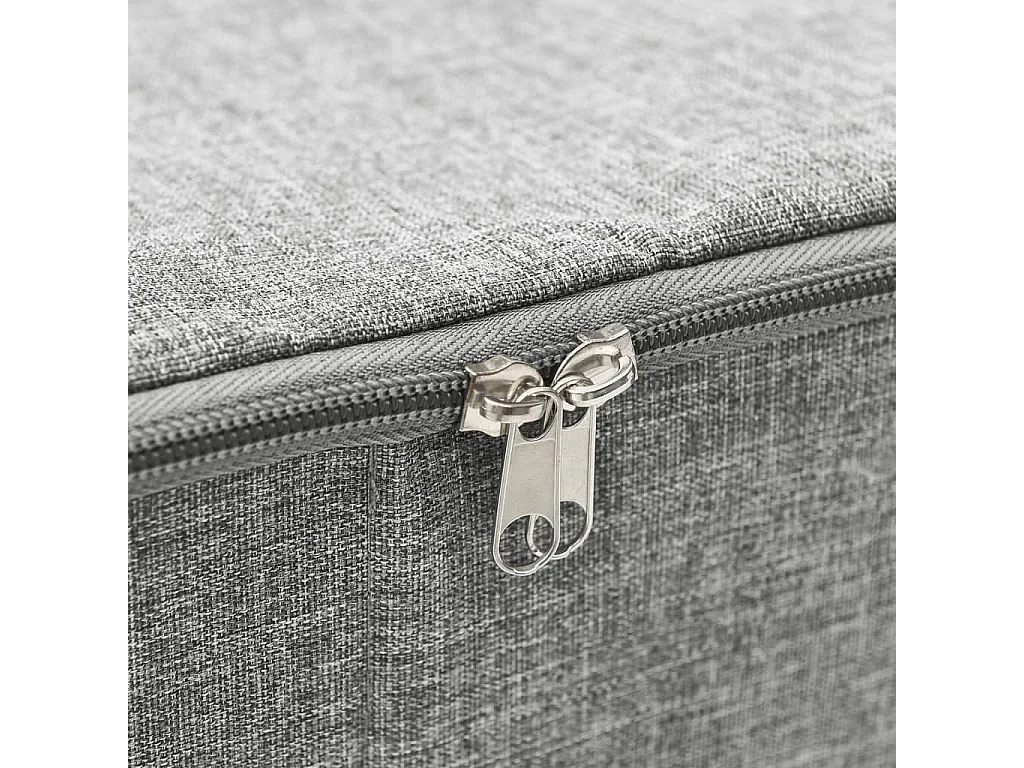 Boîtes de rangement 2 pcs Tissu 70x40x18 cm Gris