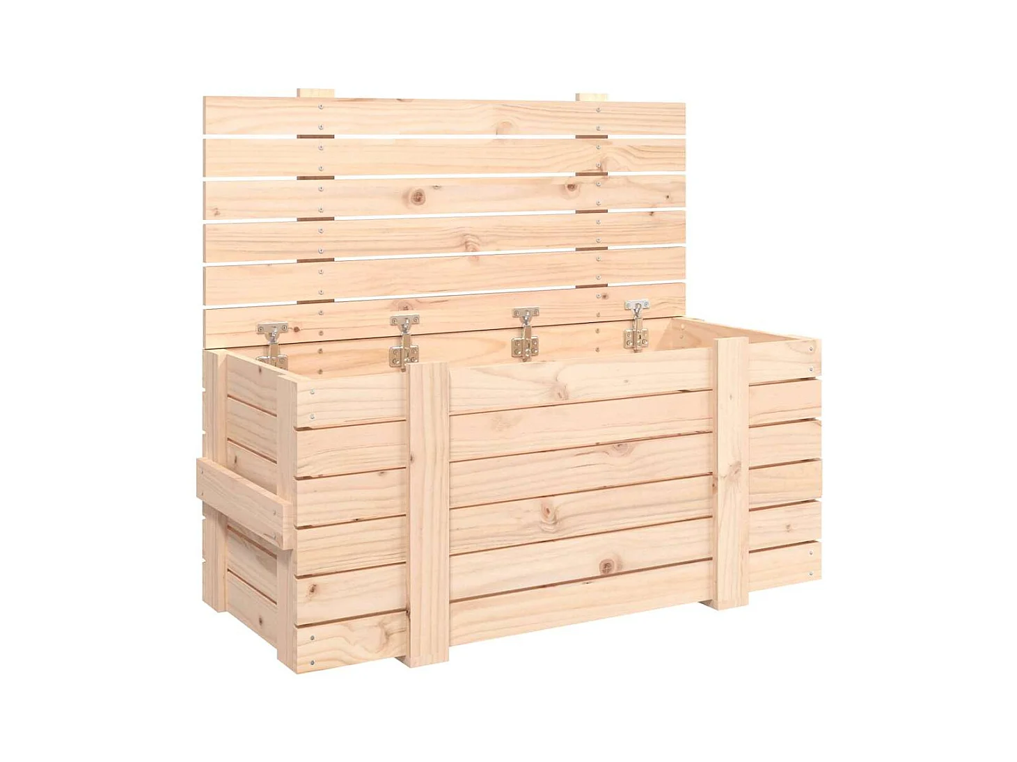 Boîte de rangement 91x40,5x42 cm Bois massif de pin