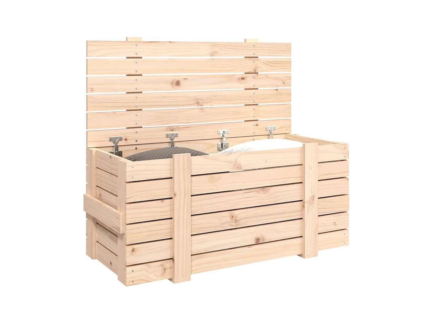 Boîte de rangement 91x40,5x42 cm Bois massif de pin