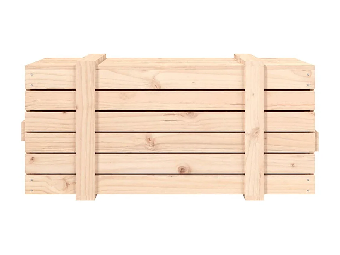 Boîte de rangement 91x40,5x42 cm Bois massif de pin