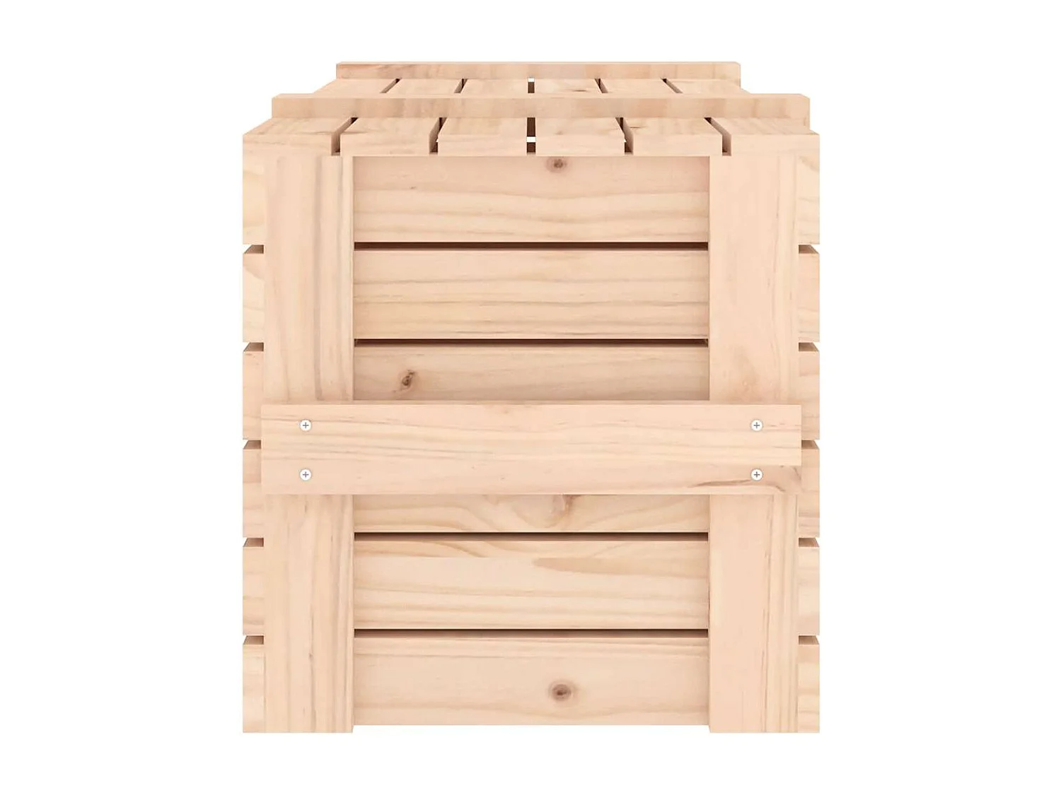 Boîte de rangement 91x40,5x42 cm Bois massif de pin