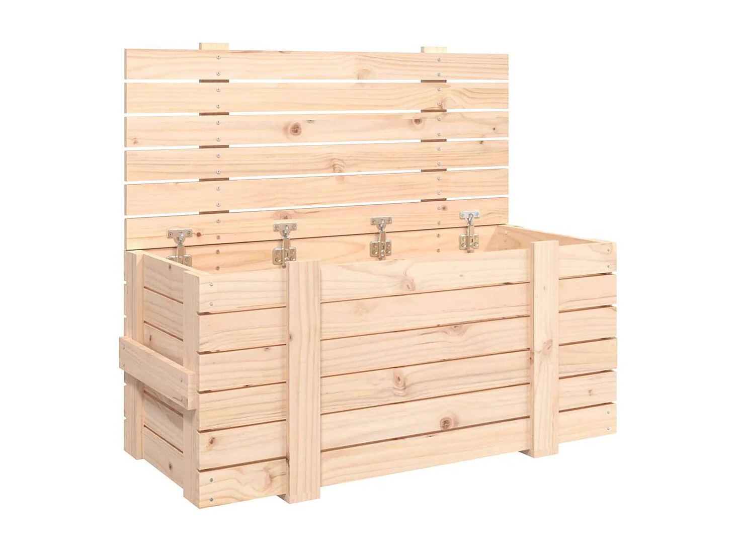 Boîte de rangement 91x40,5x42 cm Bois massif de pin