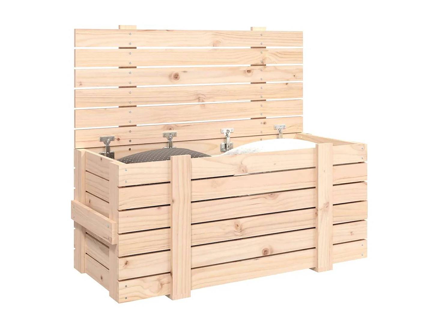 Boîte de rangement 91x40,5x42 cm Bois massif de pin