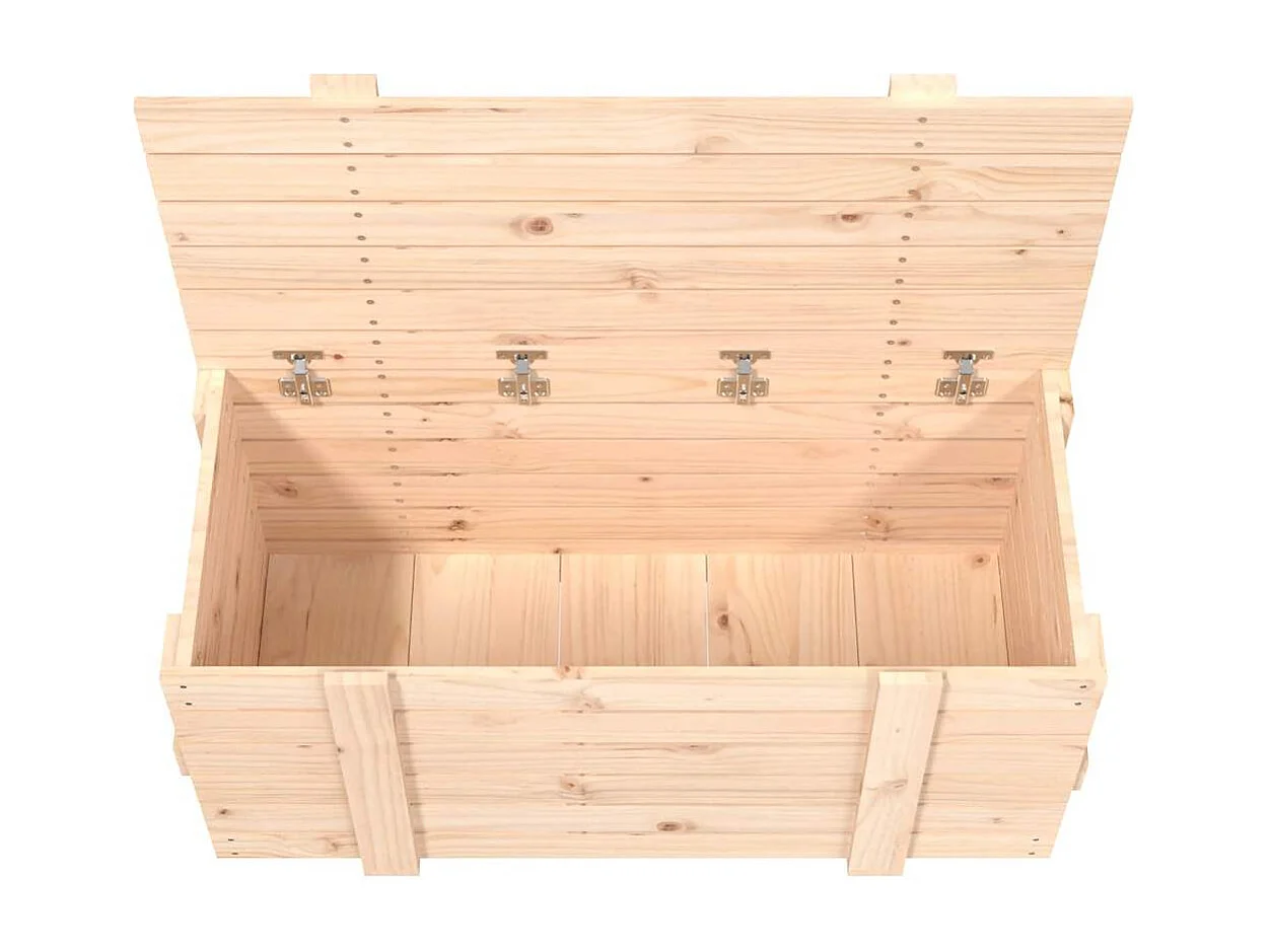 Boîte de rangement 91x40,5x42 cm Bois massif de pin