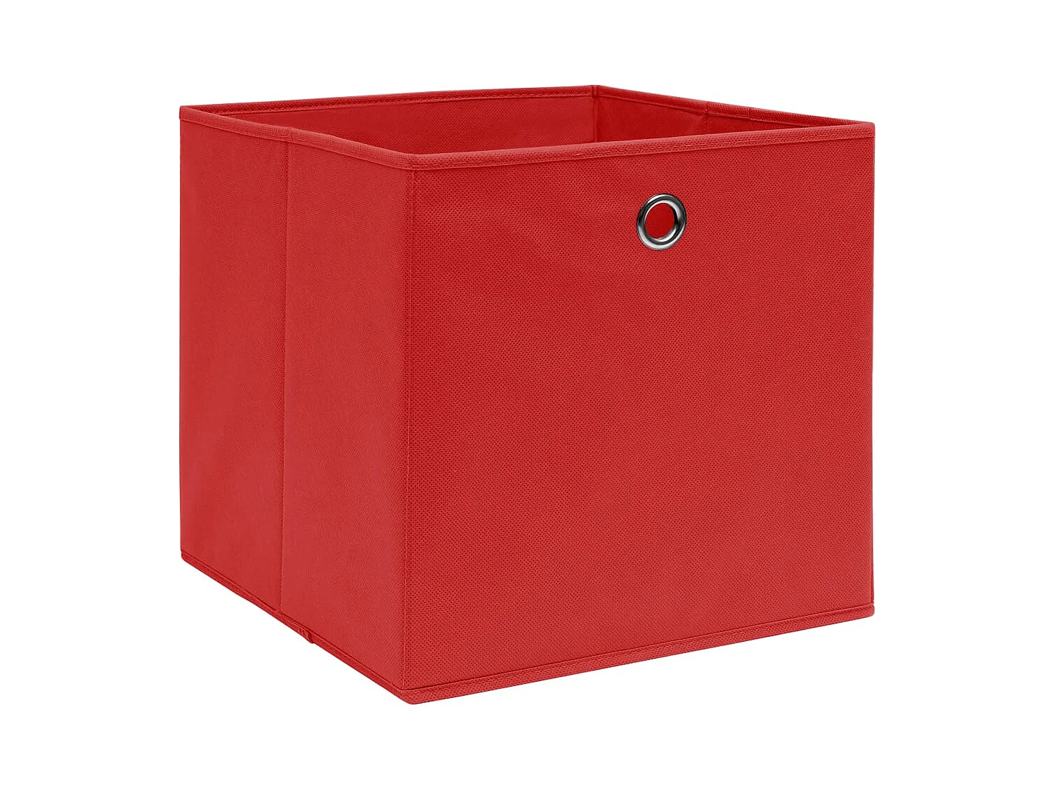 Boîtes de rangement 4 pcs Tissu intissé 28x28x28 cm Rouge
