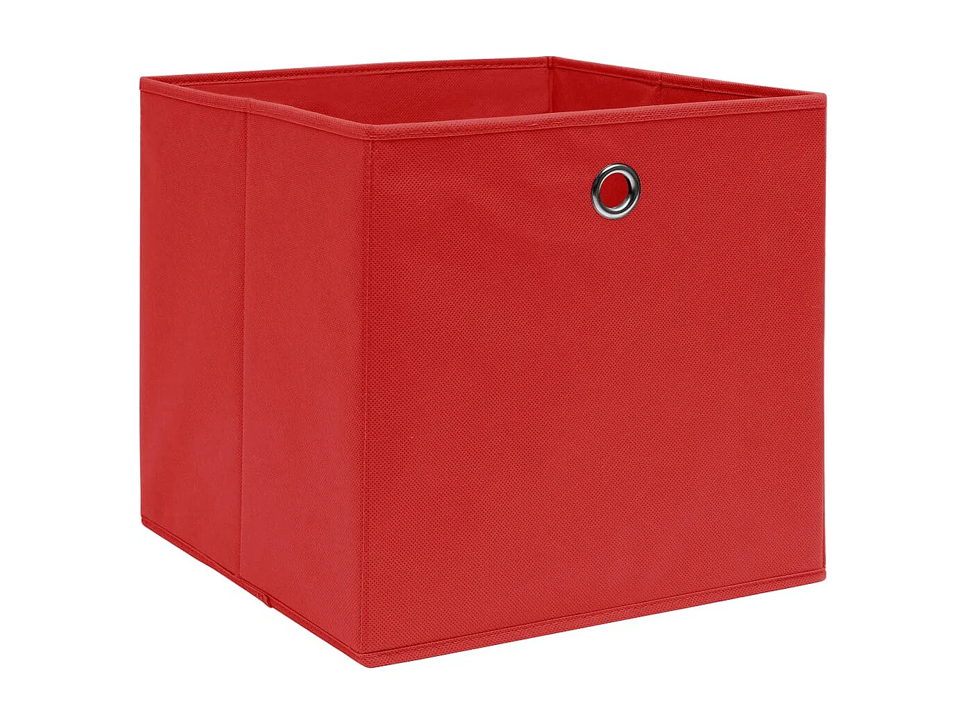 Boîtes de rangement 4 pcs Tissu intissé 28x28x28 cm Rouge