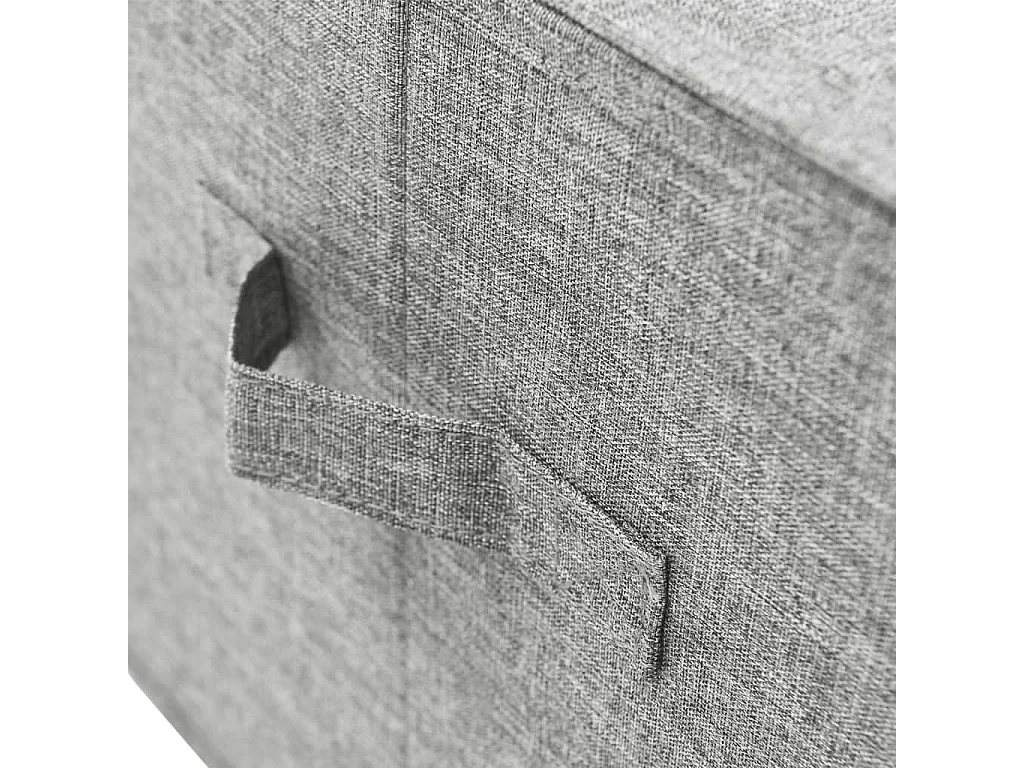 Boîte de rangement Tissu 50x30x25 cm Gris