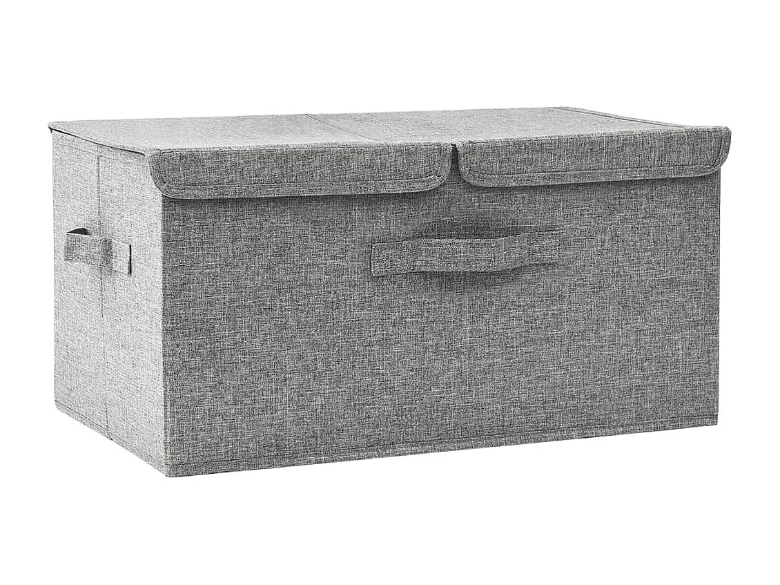 Boîte de rangement Tissu 50x30x25 cm Gris