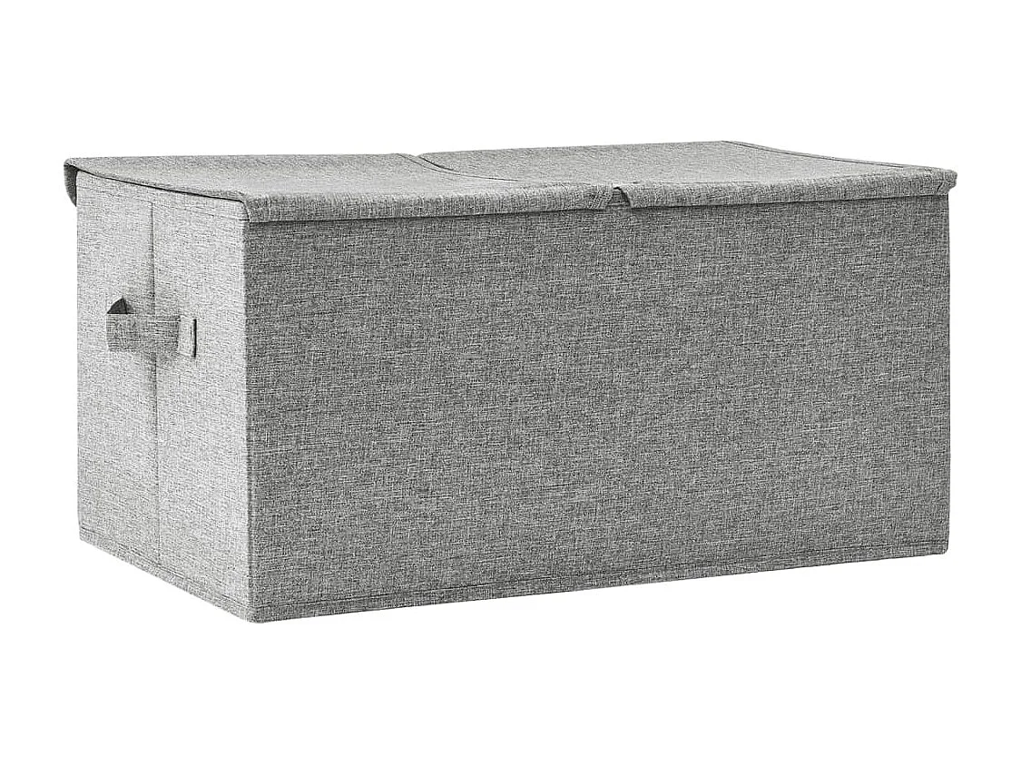 Boîte de rangement Tissu 50x30x25 cm Gris