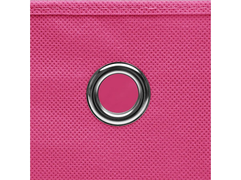 Boîtes de rangement 4 pcs Tissu intissé 28x28x28 cm Rose