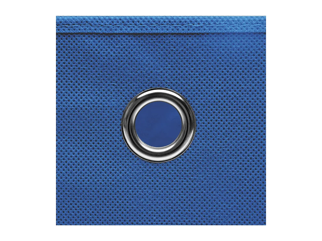 Cajas de almacenaje con tapa 4 uds 28x28x28 cm Azul
