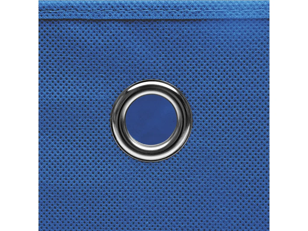 Boîtes de rangement avec couvercles 4 pcs 28x28x28 cm Bleu