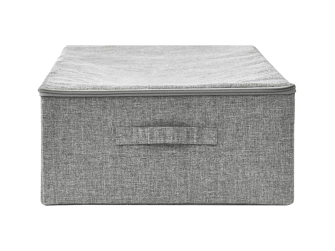Boîte de rangement Tissu 70x40x18 cm Gris