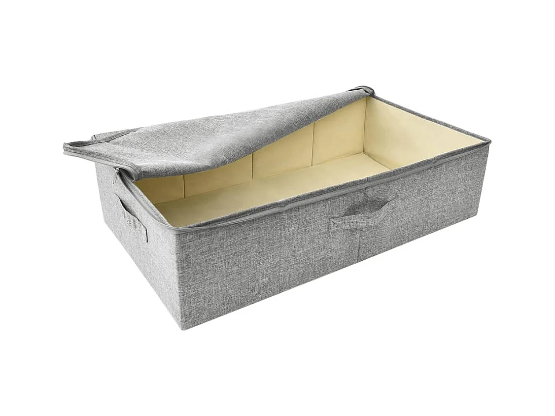 Boîte de rangement Tissu 70x40x18 cm Gris