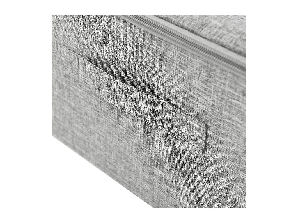 Boîte de rangement Tissu 70x40x18 cm Gris
