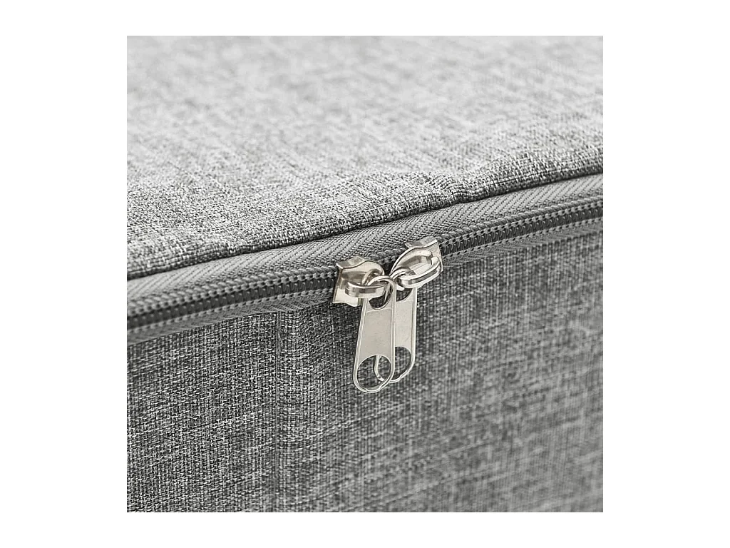 Boîte de rangement Tissu 70x40x18 cm Gris