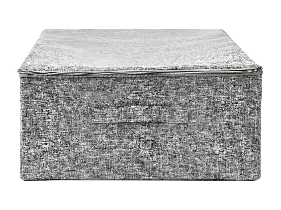 Boîte de rangement Tissu 70x40x18 cm Gris