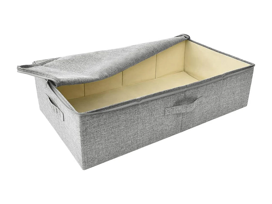 Boîte de rangement Tissu 70x40x18 cm Gris