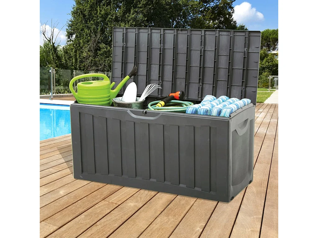 Zwarte opbergdoos 118x53x57 cm Polypropyleen