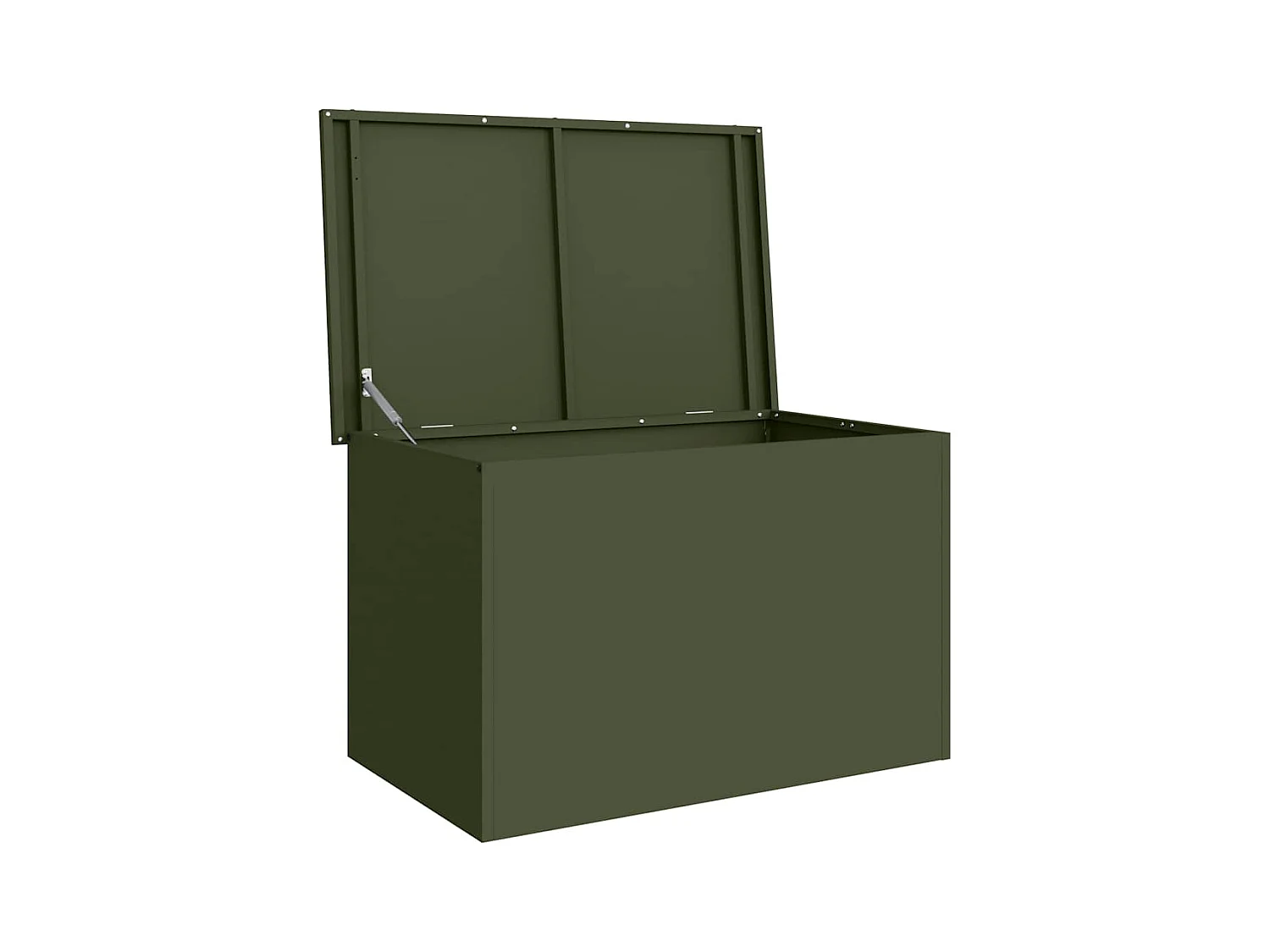 Boîte de Rangement Extérieure Vert olive 80 x 50.5 x 50 cm