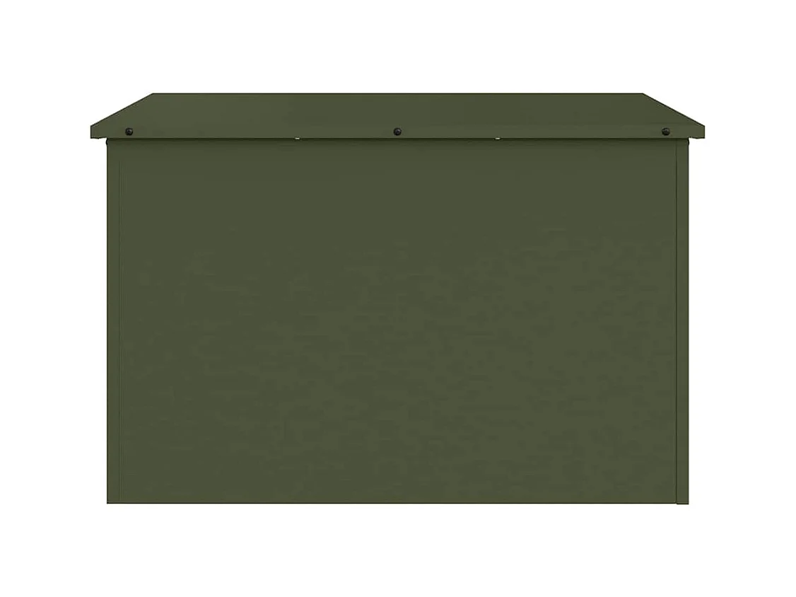 Boîte de Rangement Extérieure Vert olive 80 x 50.5 x 50 cm