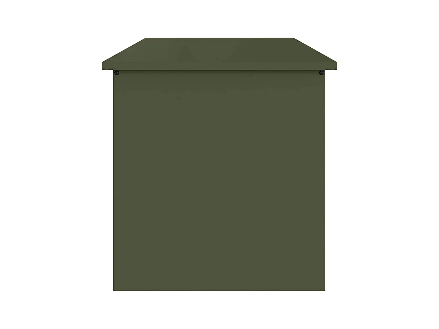 Boîte de Rangement Extérieure Vert olive 80 x 50.5 x 50 cm