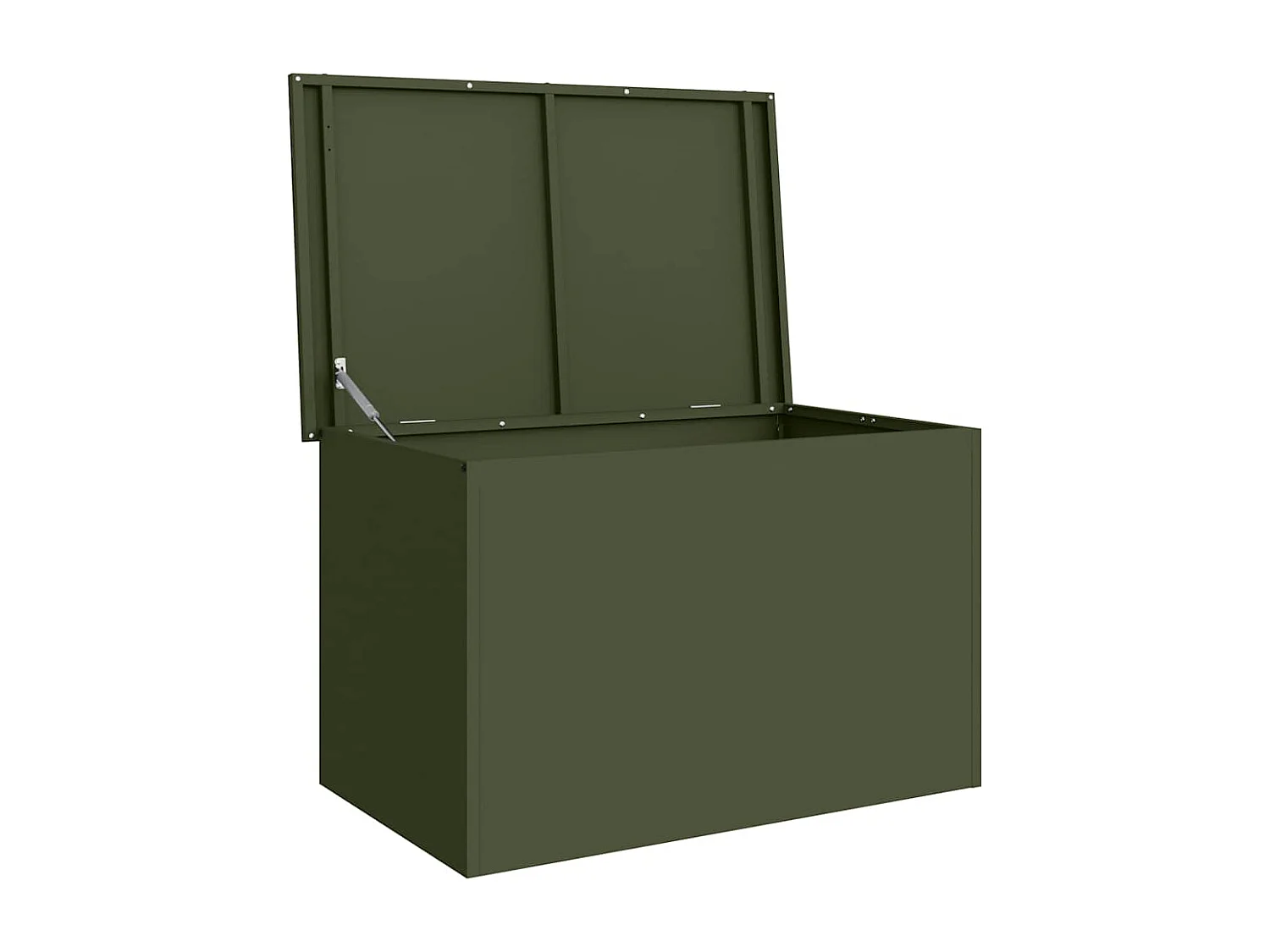 Boîte de Rangement Extérieure Vert olive 80 x 50.5 x 50 cm